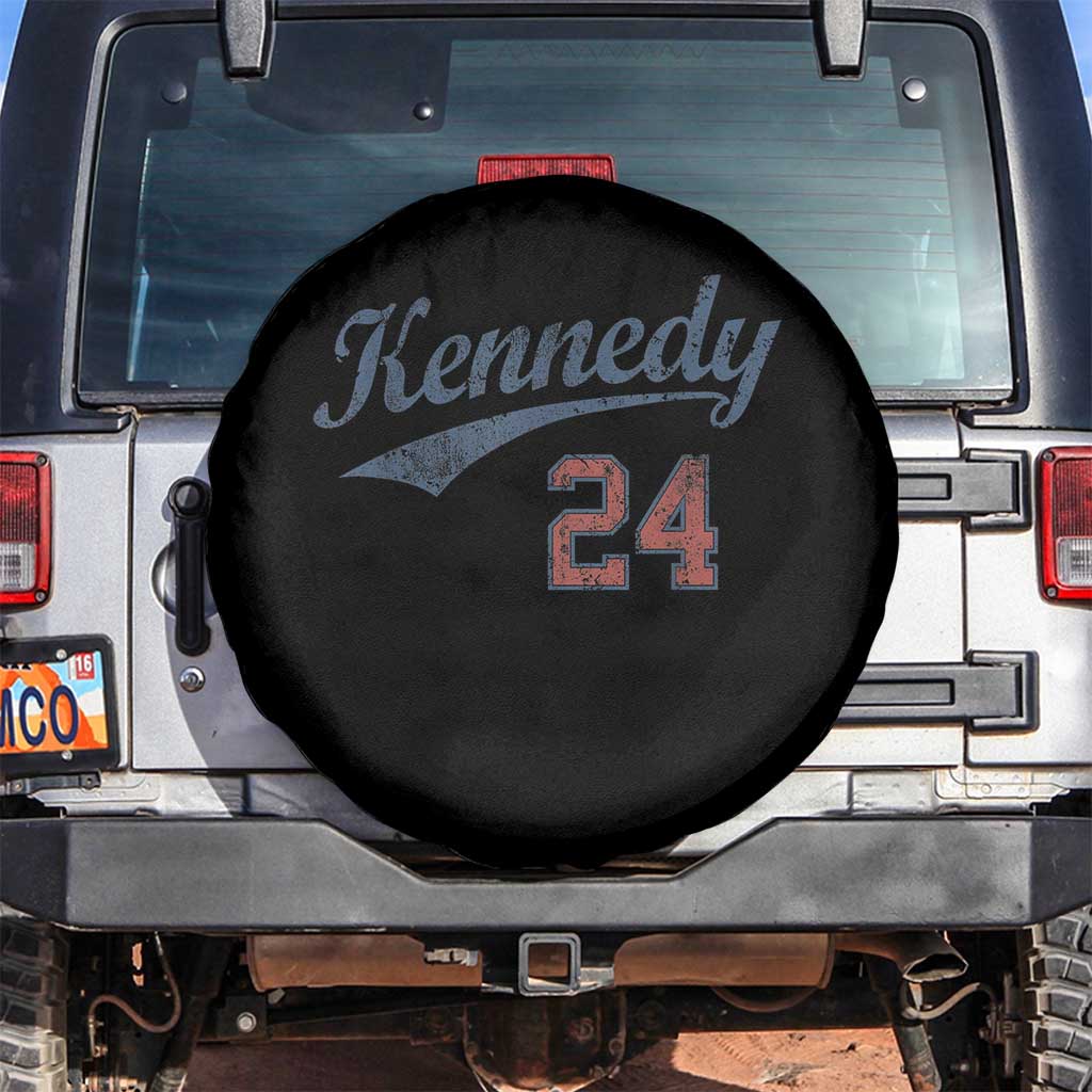 RFK Jr Kennedy 2024 Spare Tire Cover Team Kennedy 24 Vintage TS02 No hole Black Print Your Wear