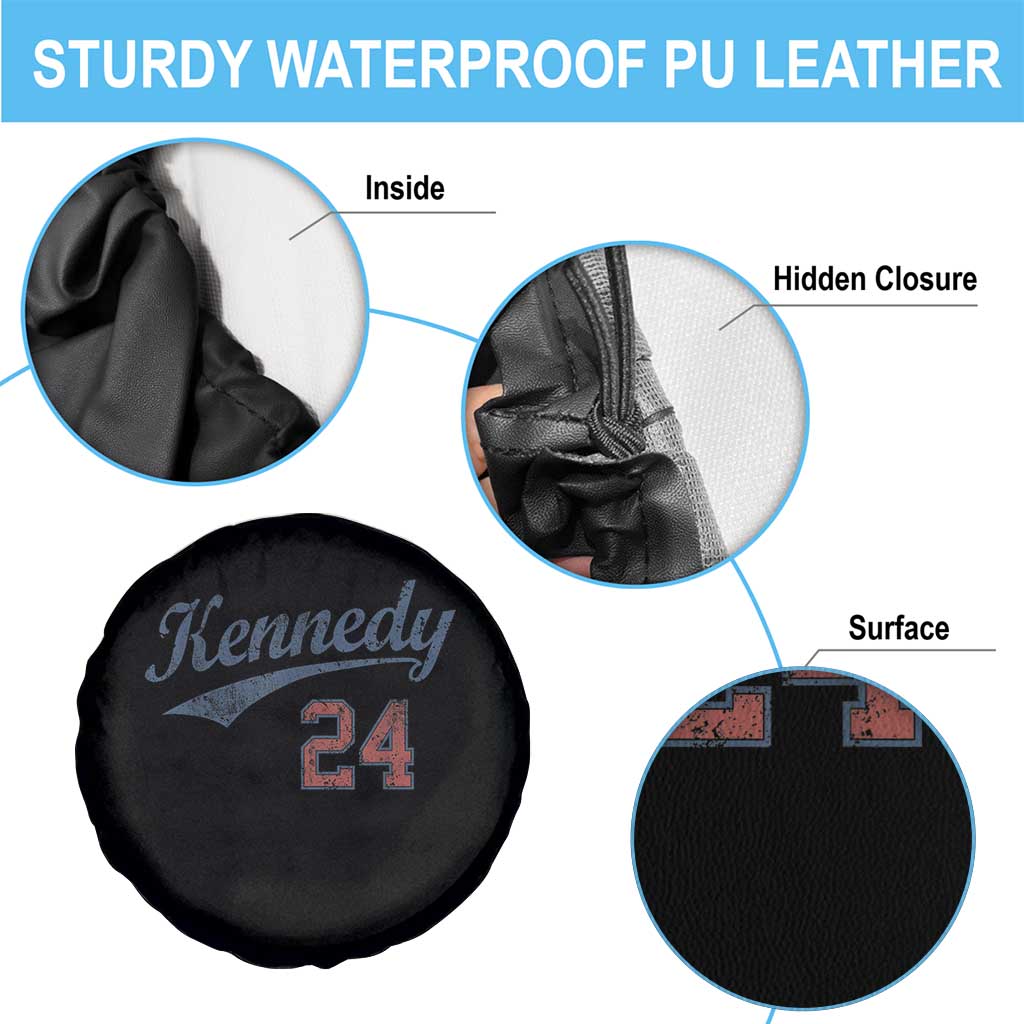 RFK Jr Kennedy 2024 Spare Tire Cover Team Kennedy 24 Vintage TS02 Print Your Wear