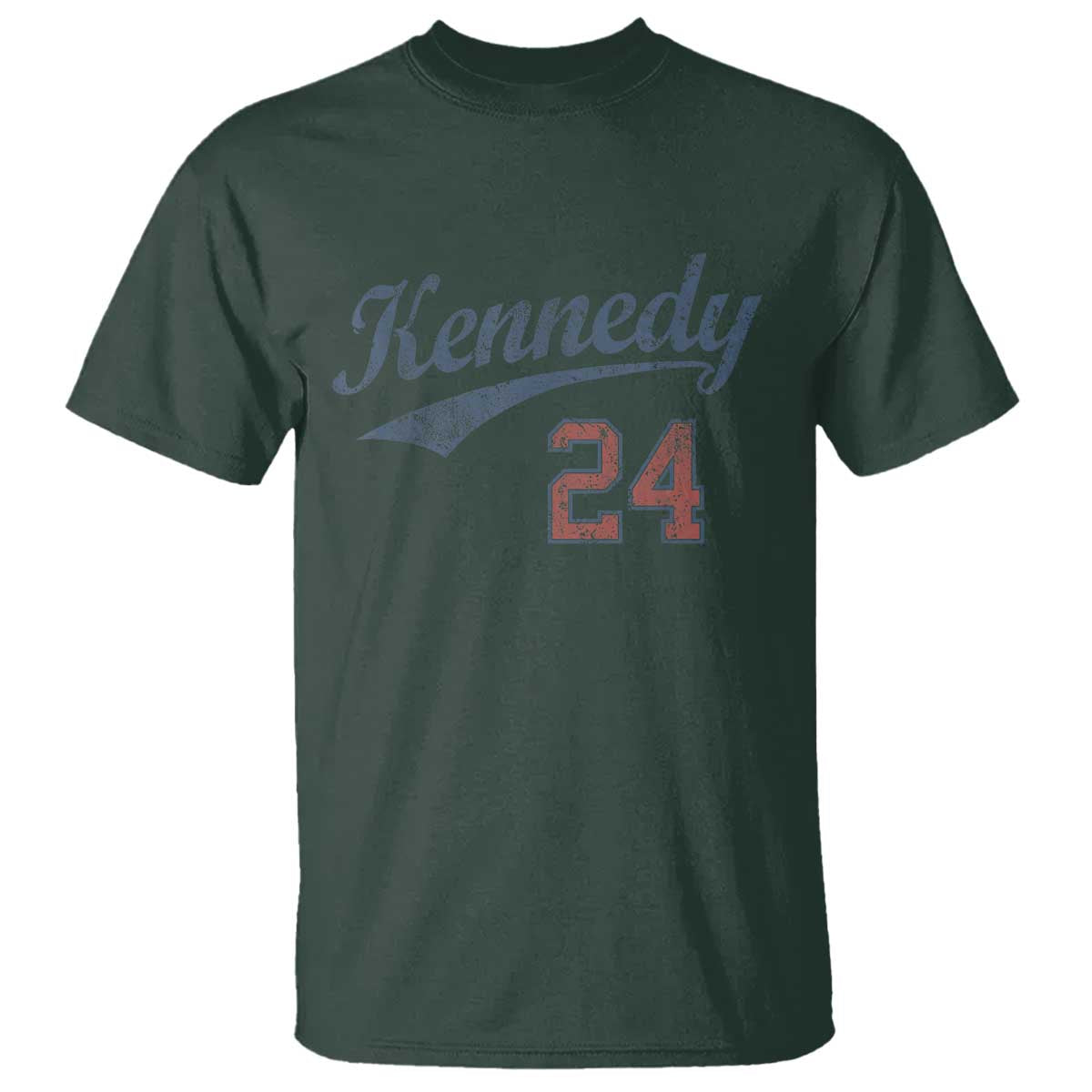 RFK Jr Kennedy 2024 T Shirt Team Kennedy 24 Vintage TS02 Dark Forest Green Print Your Wear