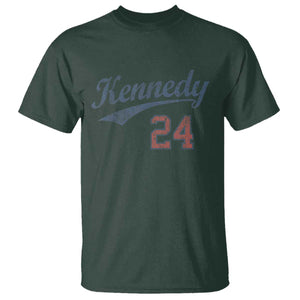 RFK Jr Kennedy 2024 T Shirt Team Kennedy 24 Vintage TS02 Dark Forest Green Print Your Wear