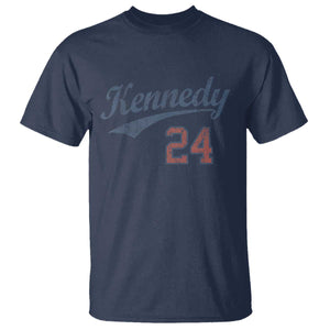 RFK Jr Kennedy 2024 T Shirt Team Kennedy 24 Vintage TS02 Navy Print Your Wear