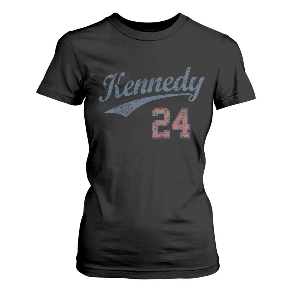 RFK Jr Kennedy 2024 T Shirt For Women Team Kennedy 24 Vintage TS02 Black Print Your Wear