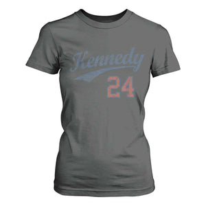RFK Jr Kennedy 2024 T Shirt For Women Team Kennedy 24 Vintage TS02 Dark Heather Print Your Wear