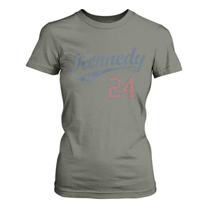 RFK Jr Kennedy 2024 T Shirt For Women Team Kennedy 24 Vintage TS02 Military Green Print Your Wear