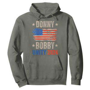 Donny Bobby 2024 Hoodie Trump and Robert Kennedy Jr. RFK Unity TS02 Military Green Print Your Wear