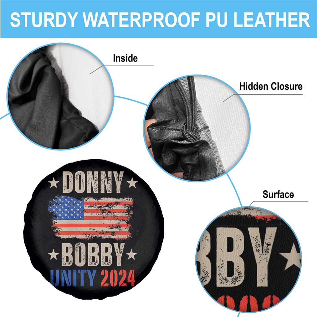 Donny Bobby 2024 Spare Tire Cover Trump and Robert Kennedy Jr. RFK Unity TS02 Print Your Wear