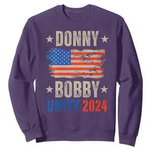 Donny Bobby 2024 Sweatshirt Trump and Robert Kennedy Jr. RFK Unity TS02 Purple Print Your Wear