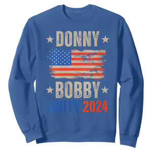 Donny Bobby 2024 Sweatshirt Trump and Robert Kennedy Jr. RFK Unity TS02 Royal Blue Print Your Wear