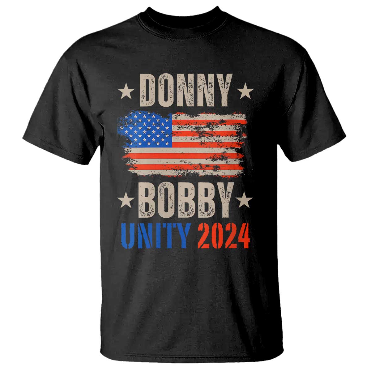 Donny Bobby 2024 T Shirt Trump and Robert Kennedy Jr. RFK Unity TS02 Black Print Your Wear