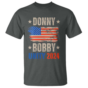 Donny Bobby 2024 T Shirt Trump and Robert Kennedy Jr. RFK Unity TS02 Dark Heather Print Your Wear