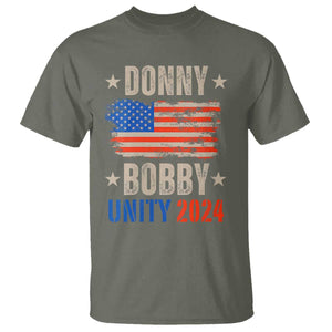 Donny Bobby 2024 T Shirt Trump and Robert Kennedy Jr. RFK Unity TS02 Military Green Print Your Wear