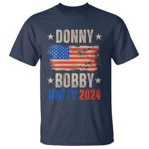 Donny Bobby 2024 T Shirt Trump and Robert Kennedy Jr. RFK Unity TS02 Navy Print Your Wear