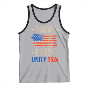 Donny Bobby 2024 Tank Top Trump and Robert Kennedy Jr. RFK Unity TS02 Athletic Heather Black Print Your Wear