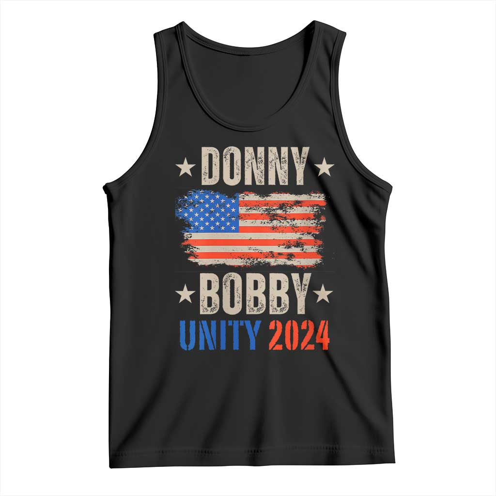 Donny Bobby 2024 Tank Top Trump and Robert Kennedy Jr. RFK Unity TS02 Black Print Your Wear