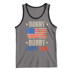 Donny Bobby 2024 Tank Top Trump and Robert Kennedy Jr. RFK Unity TS02 Deep Heather Black Print Your Wear