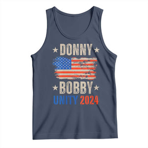 Donny Bobby 2024 Tank Top Trump and Robert Kennedy Jr. RFK Unity TS02 Navy Print Your Wear
