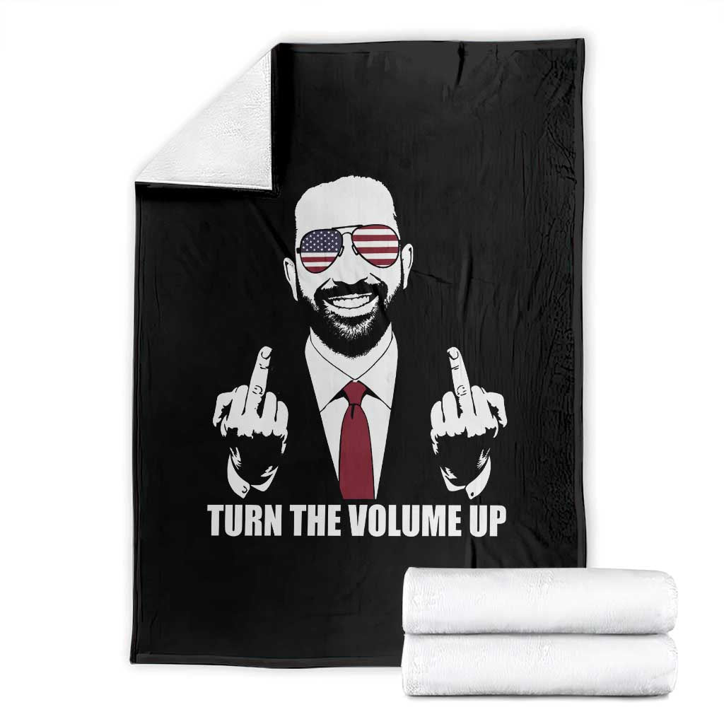 Zohran Mamdani Hope Throw Blanket Zoharan Mamdani USA Flag Funny Middle Finger TS02 Black Print Your Wear