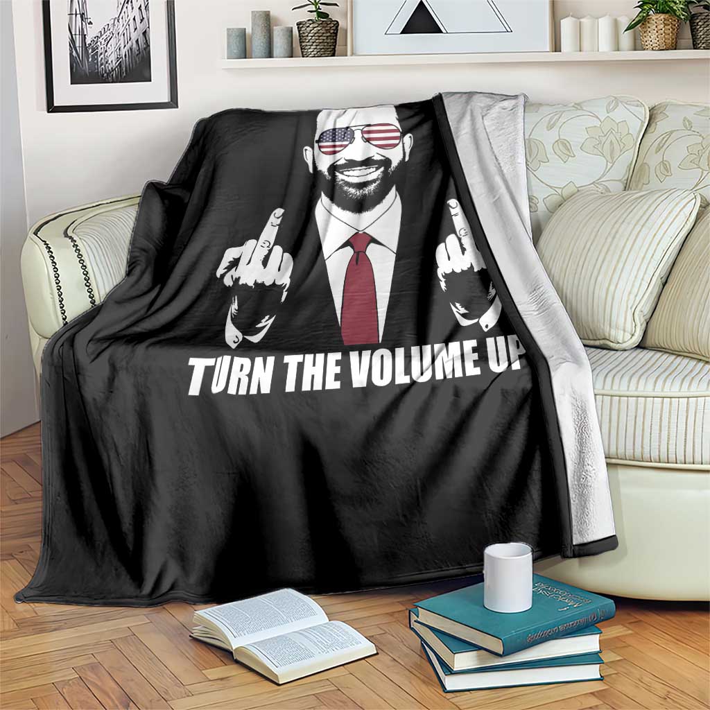 Zohran Mamdani Hope Throw Blanket Zoharan Mamdani USA Flag Funny Middle Finger TS02 Print Your Wear