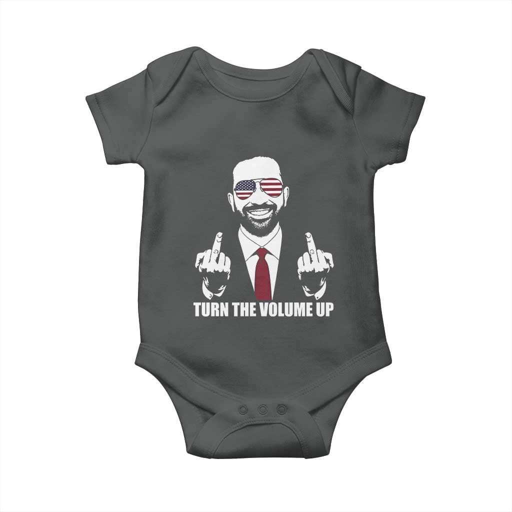 Zohran Mamdani Hope Baby Onesie Zoharan Mamdani USA Flag Funny Middle Finger TS02 Dark Heather Print Your Wear