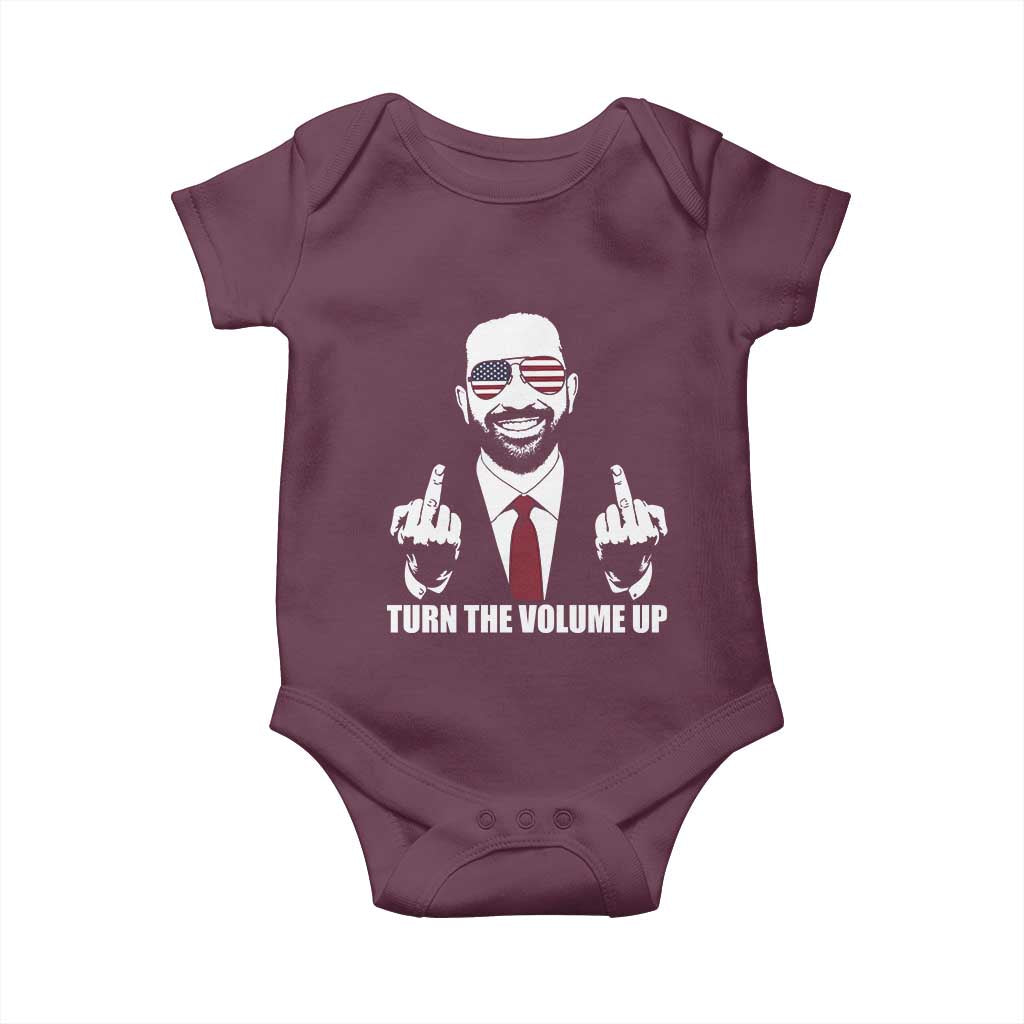 Zohran Mamdani Hope Baby Onesie Zoharan Mamdani USA Flag Funny Middle Finger TS02 Maroon Print Your Wear