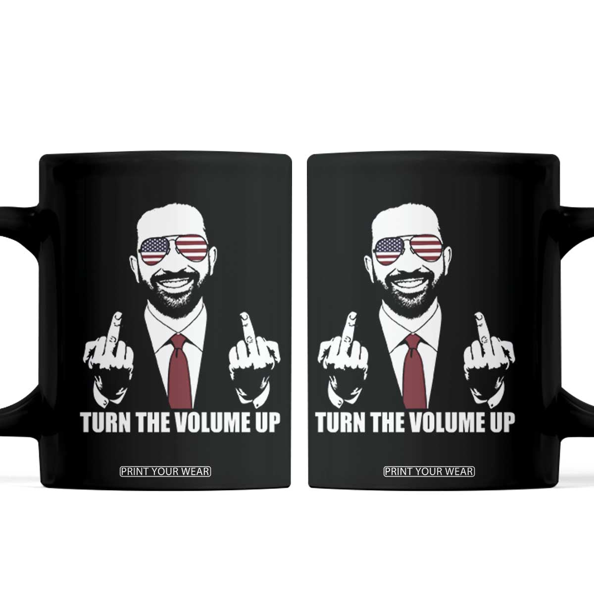Zohran Mamdani Hope Coffee Mug Zoharan Mamdani USA Flag Funny Middle Finger TS02 Black Print Your Wear