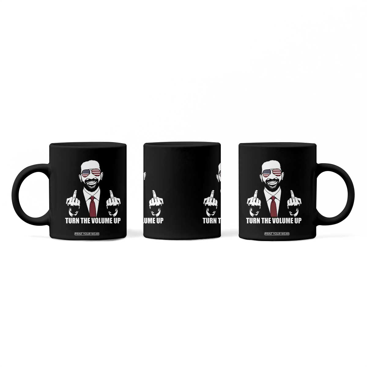 Zohran Mamdani Hope Coffee Mug Zoharan Mamdani USA Flag Funny Middle Finger TS02 Print Your Wear