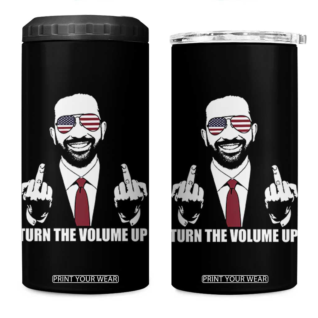 Zohran Mamdani Hope 4 in 1 Can Cooler Tumbler Zoharan Mamdani USA Flag Funny Middle Finger TS02 One Size: 16 oz Black Print Your Wear