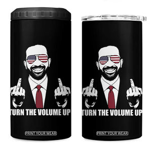 Zohran Mamdani Hope 4 in 1 Can Cooler Tumbler Zoharan Mamdani USA Flag Funny Middle Finger TS02 One Size: 16 oz Black Print Your Wear