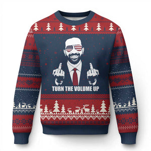 Zohran Mamdani Hope Ugly Christmas Sweater Zoharan Mamdani USA Flag Funny Middle Finger TS02 Navy Red Print Your Wear