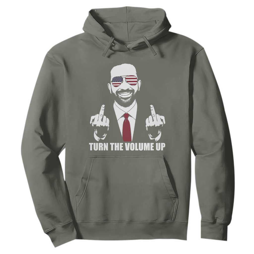 Zohran Mamdani Hope Hoodie Zoharan Mamdani USA Flag Funny Middle Finger TS02 Military Green Print Your Wear