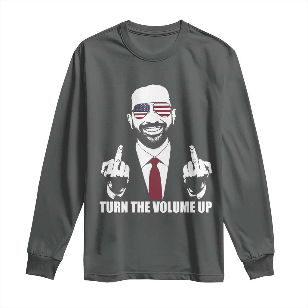 Zohran Mamdani Hope Long Sleeve Shirt Zoharan Mamdani USA Flag Funny Middle Finger TS02 Dark Heather Print Your Wear