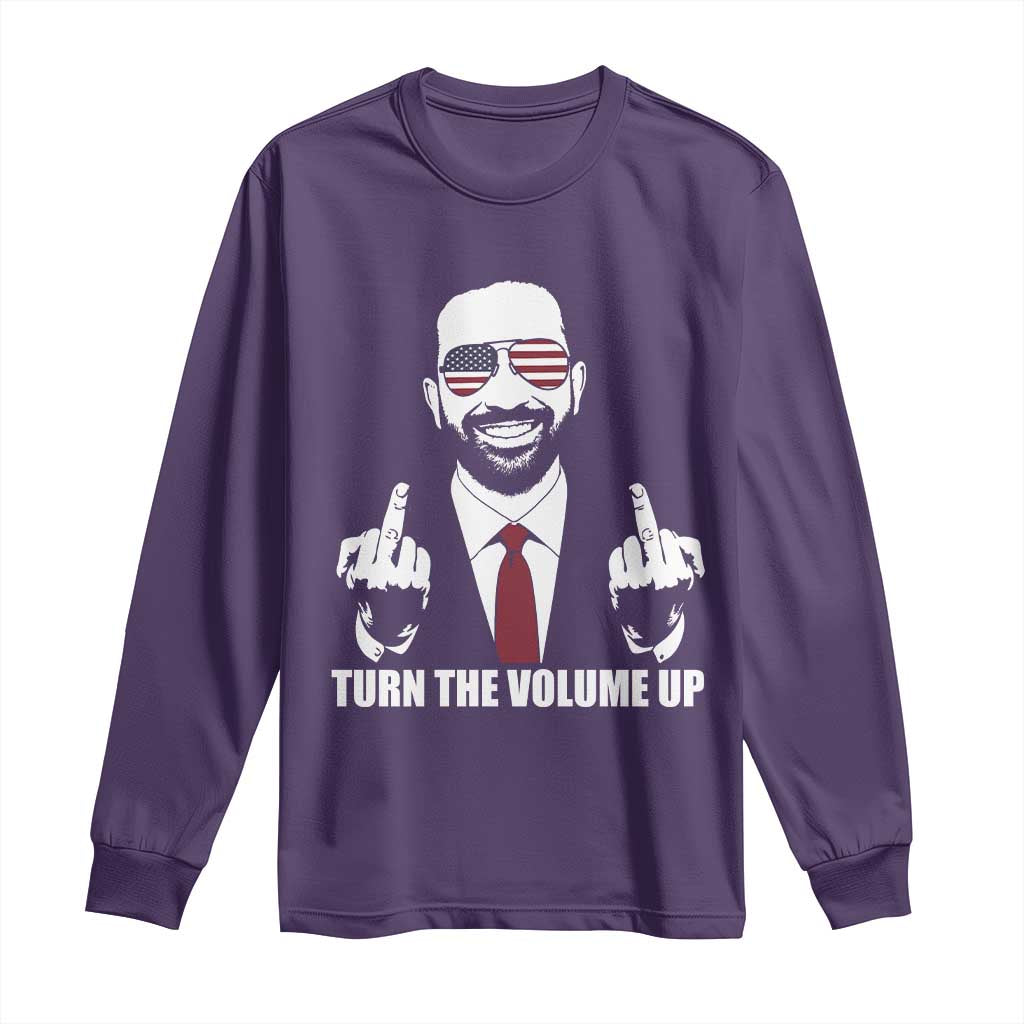 Zohran Mamdani Hope Long Sleeve Shirt Zoharan Mamdani USA Flag Funny Middle Finger TS02 Purple Print Your Wear