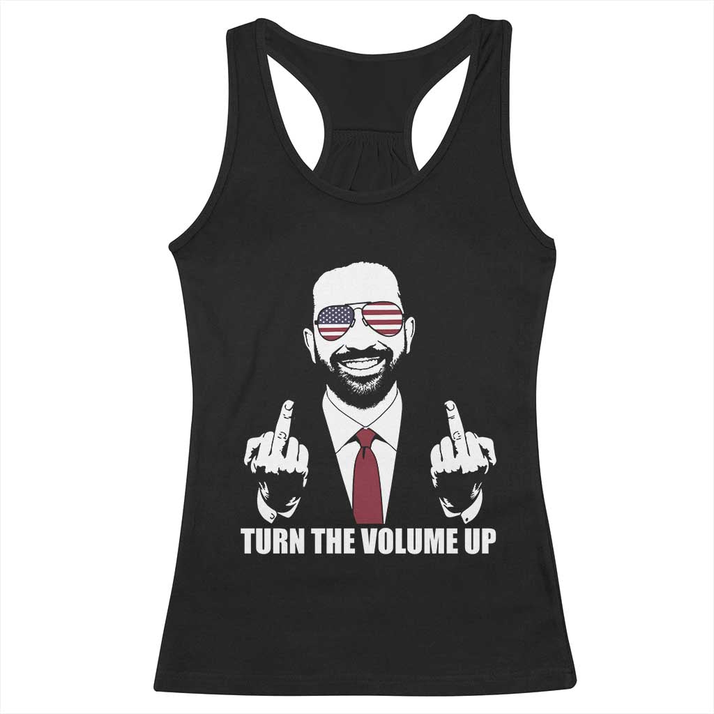 Zohran Mamdani Hope Racerback Tank Top Zoharan Mamdani USA Flag Funny Middle Finger TS02 Black Print Your Wear