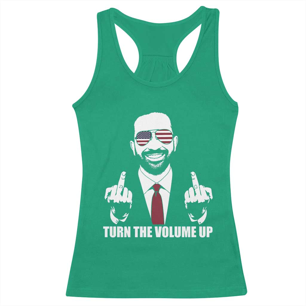 Zohran Mamdani Hope Racerback Tank Top Zoharan Mamdani USA Flag Funny Middle Finger TS02 Irish Green Print Your Wear