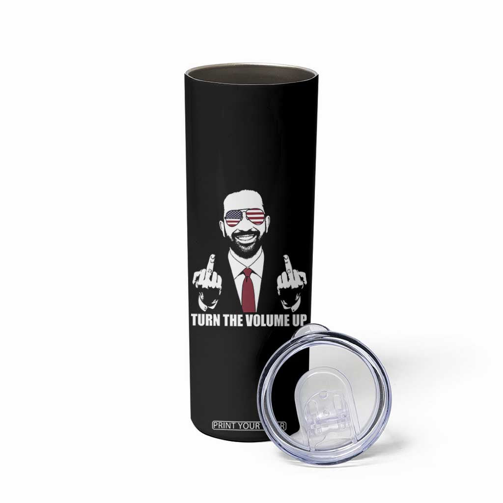 Zohran Mamdani Hope Skinny Tumbler Zoharan Mamdani USA Flag Funny Middle Finger TS02 Print Your Wear