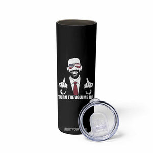 Zohran Mamdani Hope Skinny Tumbler Zoharan Mamdani USA Flag Funny Middle Finger TS02 Print Your Wear