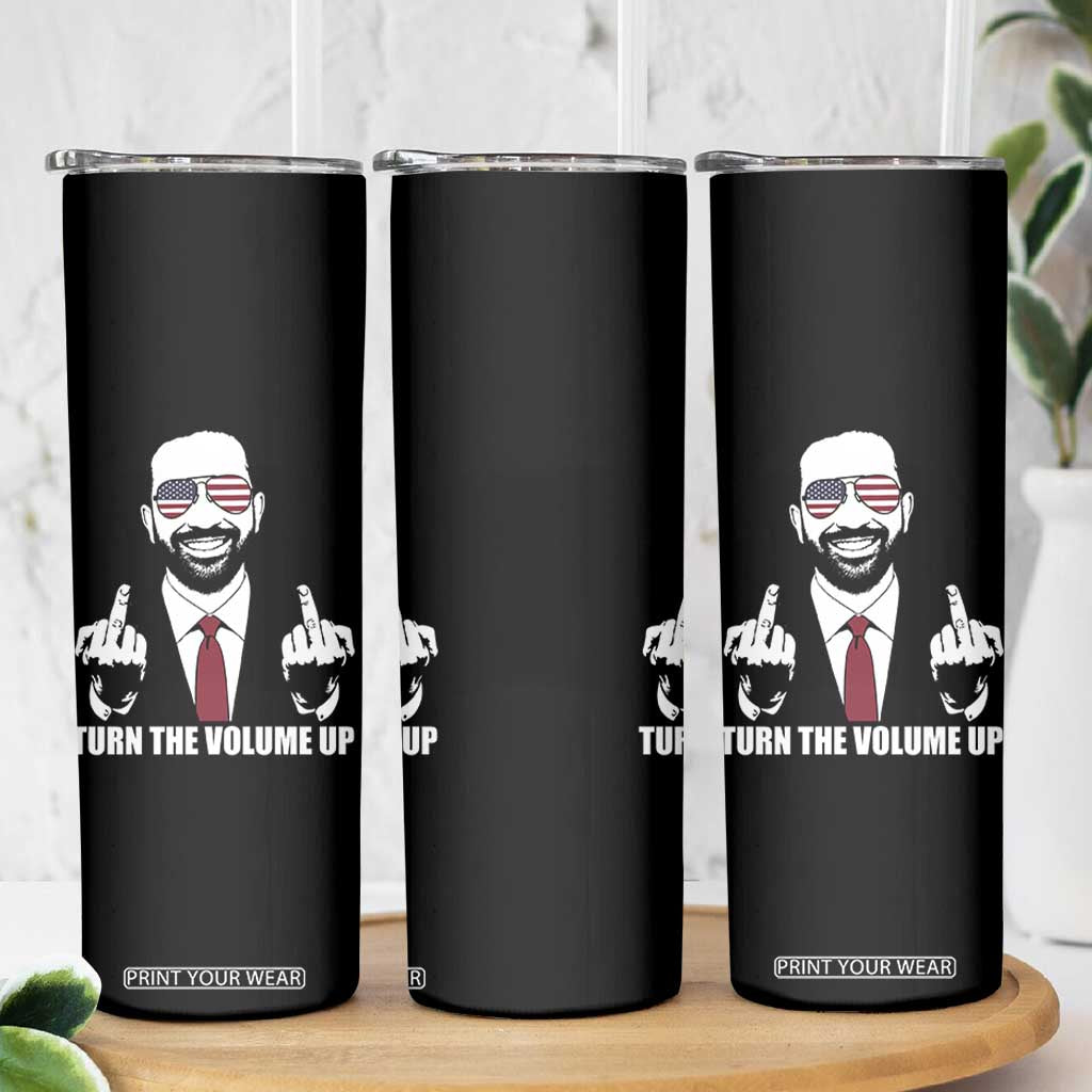 Zohran Mamdani Hope Skinny Tumbler Zoharan Mamdani USA Flag Funny Middle Finger TS02 Print Your Wear