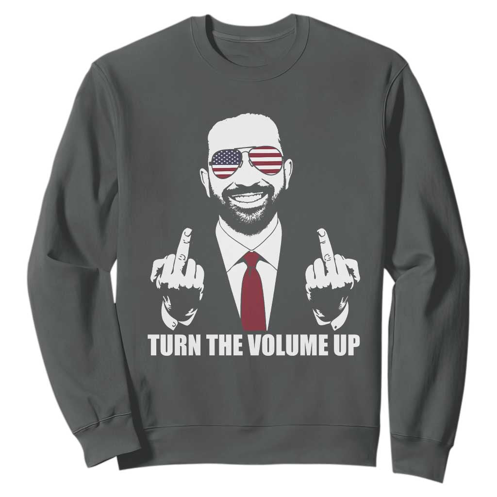 Zohran Mamdani Hope Sweatshirt Zoharan Mamdani USA Flag Funny Middle Finger TS02 Dark Heather Print Your Wear