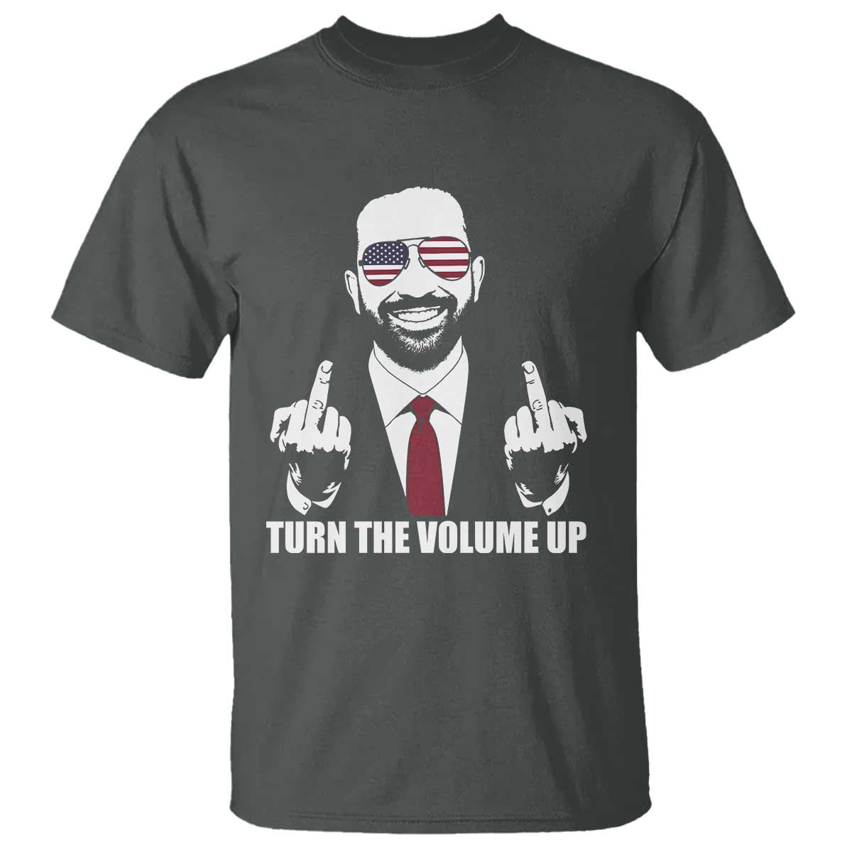 Zohran Mamdani Hope T Shirt Zoharan Mamdani USA Flag Funny Middle Finger TS02 Dark Heather Print Your Wear
