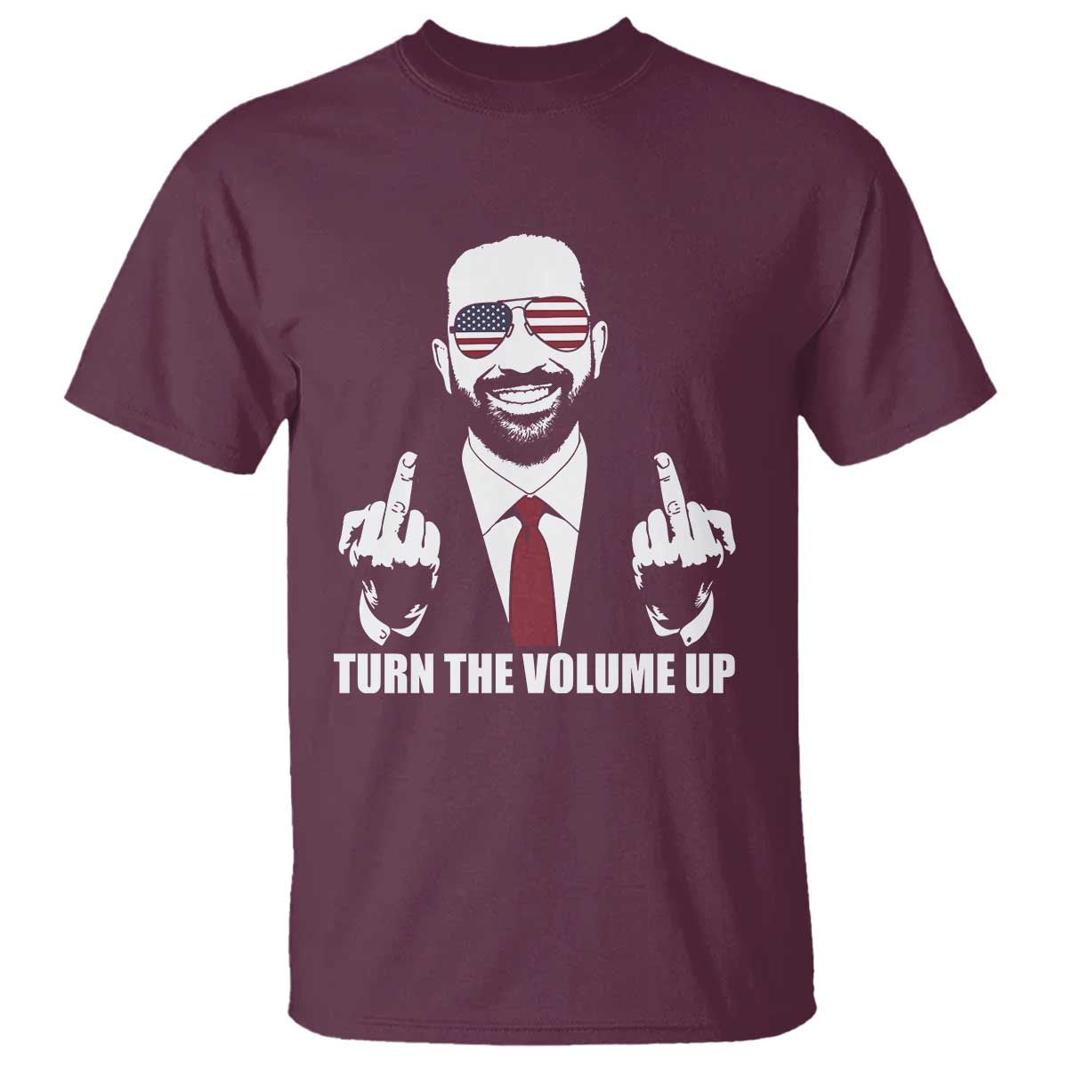 Zohran Mamdani Hope T Shirt Zoharan Mamdani USA Flag Funny Middle Finger TS02 Maroon Print Your Wear
