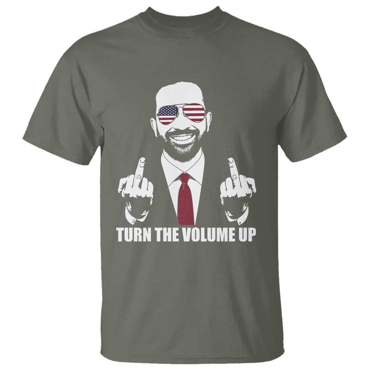 Zohran Mamdani Hope T Shirt Zoharan Mamdani USA Flag Funny Middle Finger TS02 Military Green Print Your Wear