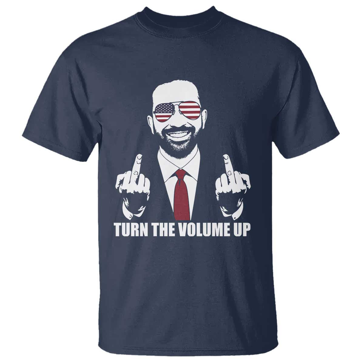 Zohran Mamdani Hope T Shirt Zoharan Mamdani USA Flag Funny Middle Finger TS02 Navy Print Your Wear