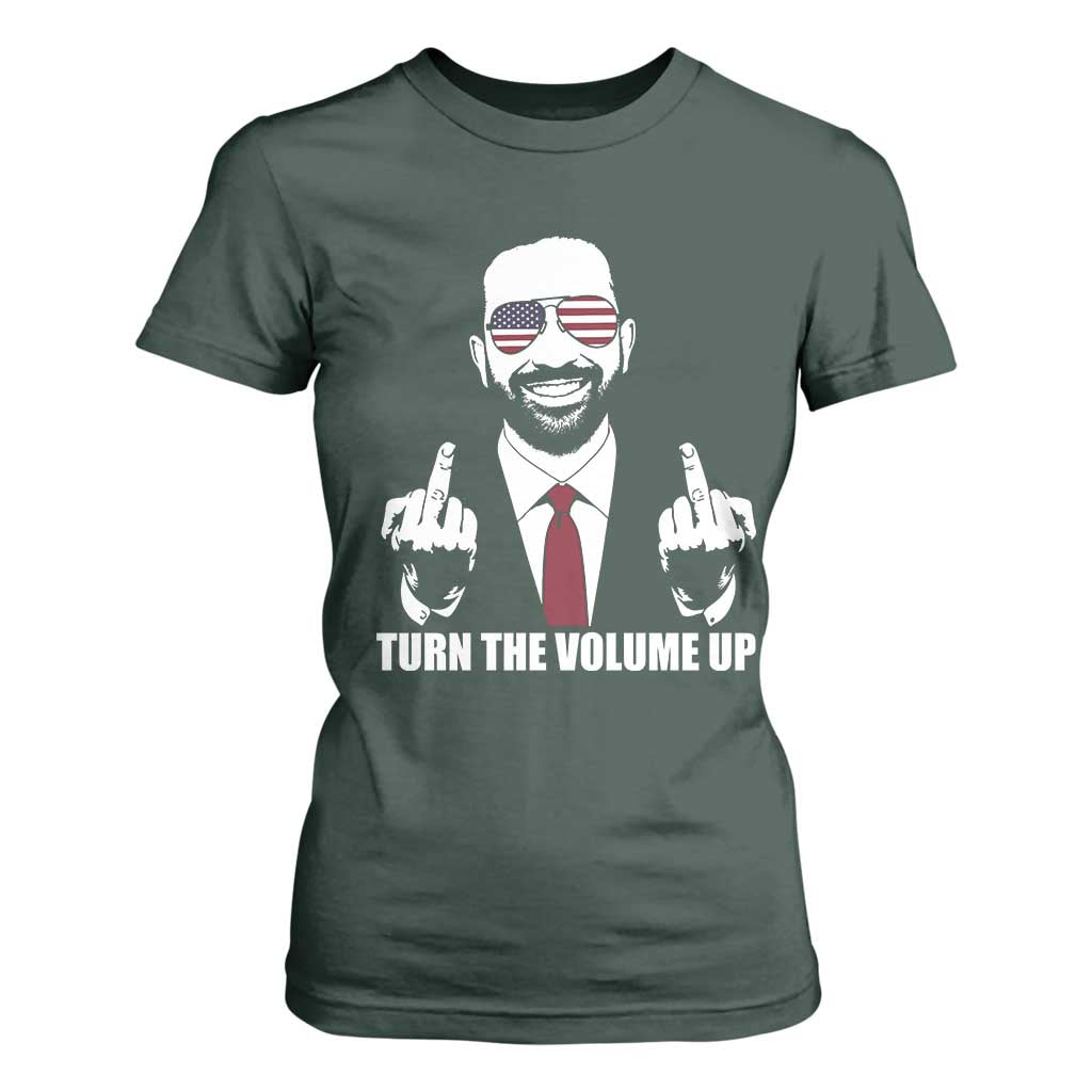 Zohran Mamdani Hope T Shirt For Women Zoharan Mamdani USA Flag Funny Middle Finger TS02 Dark Forest Green Print Your Wear