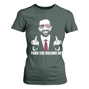 Zohran Mamdani Hope T Shirt For Women Zoharan Mamdani USA Flag Funny Middle Finger TS02 Dark Forest Green Print Your Wear