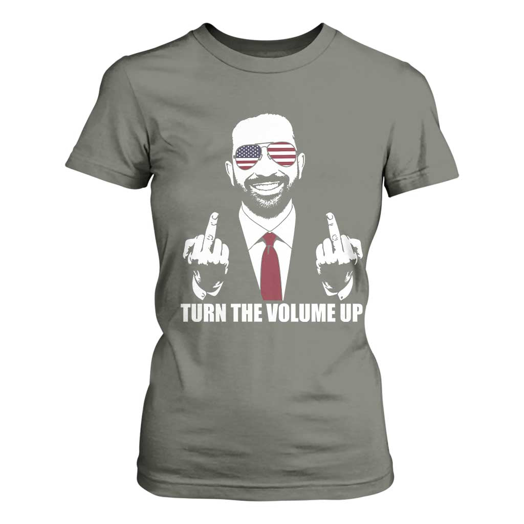 Zohran Mamdani Hope T Shirt For Women Zoharan Mamdani USA Flag Funny Middle Finger TS02 Military Green Print Your Wear