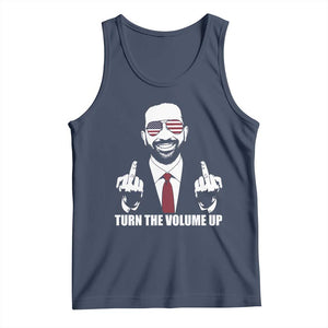 Zohran Mamdani Hope Tank Top Zoharan Mamdani USA Flag Funny Middle Finger TS02 Navy Print Your Wear