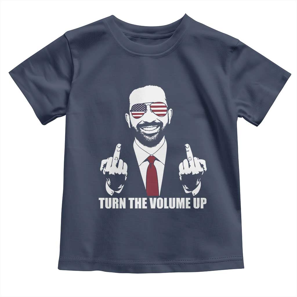 Zohran Mamdani Hope Toddler T Shirt Zoharan Mamdani USA Flag Funny Middle Finger TS02 Navy Print Your Wear