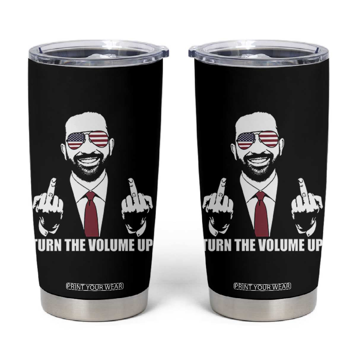 Zohran Mamdani Hope Tumbler Cup Zoharan Mamdani USA Flag Funny Middle Finger TS02 Black Print Your Wear