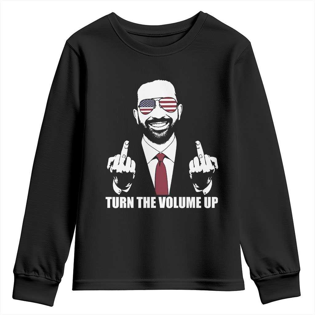 Zohran Mamdani Hope Youth Sweatshirt Zoharan Mamdani USA Flag Funny Middle Finger TS02 Black Print Your Wear