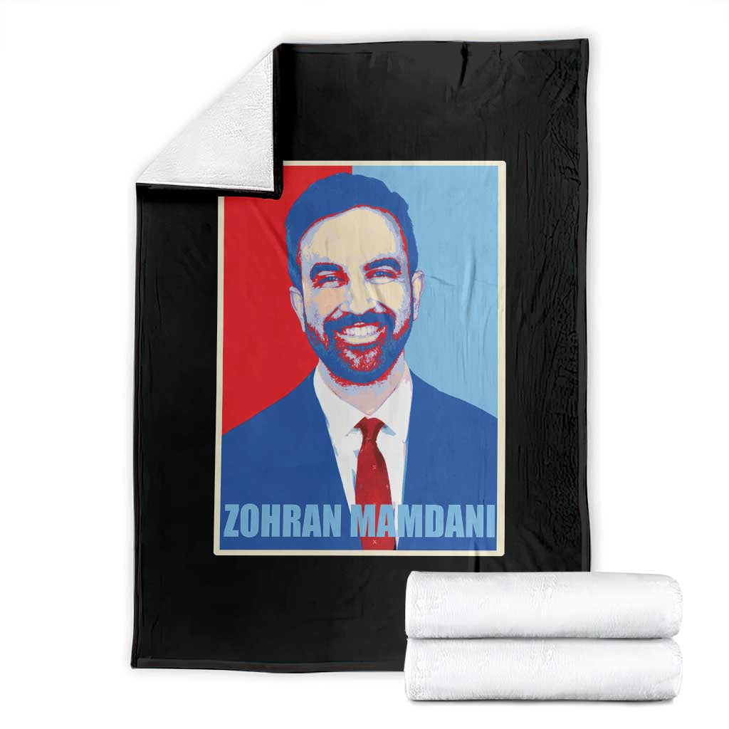 Zohran Madamni Throw Blanket for New York Mayor TS02 Black Print Your Wear